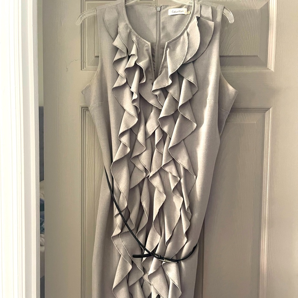 Calvin Klein size 12 grey professional dress